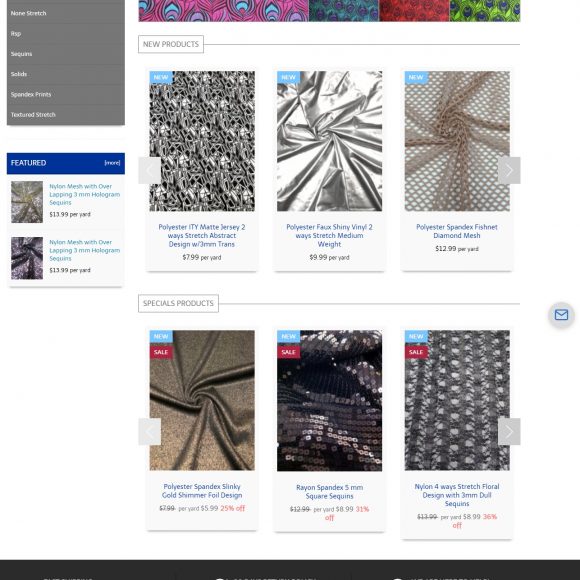 Fabric Retail Website FabricForUs.com