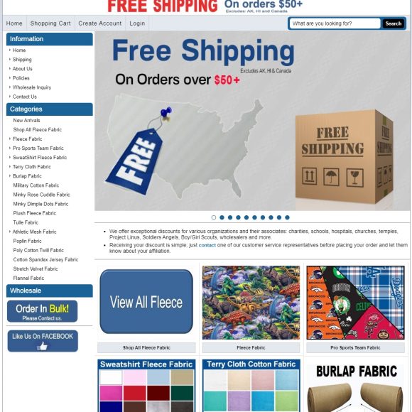 Fabric Retail Website PicoTextiles.com