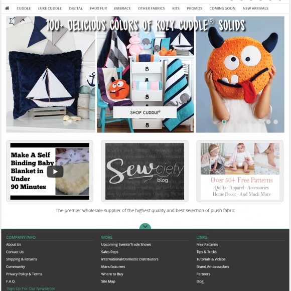 Fabric Wholesale Website ShannonFabrics.com