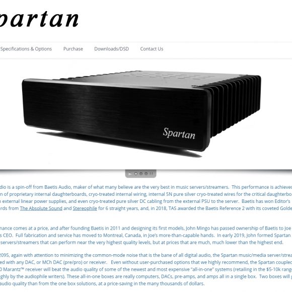 Audio Equipment Retailer Website SpartanAudioUSA.com